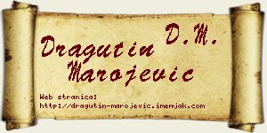 Dragutin Marojević vizit kartica